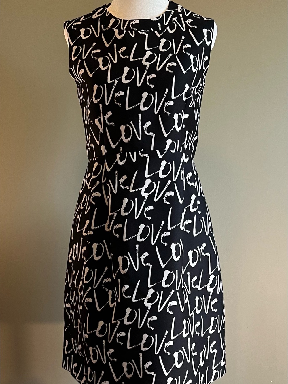 kate spade Black and White 'Love' Dress